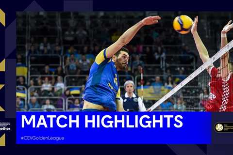Highlights | Ukraine vs. Croatia I CEV Volleyball European Golden League 2023