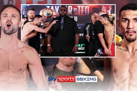 JOSH TAYLOR VS TEOFIMO LOPEZ! 🔥  FULL WEIGH-IN