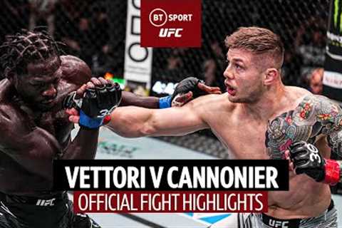 Middleweight War! Marvin Vettori 🆚 Jared Cannonier  UFC Official Fight Highlights  #UFCVegas75