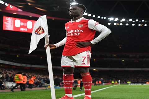 Fans think Bukayo Saka has hinted at next transfer destination as Arsenal star is filmed singing to ..