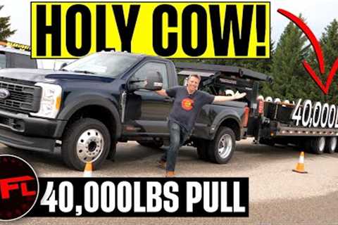 Maxed Out! Can the New, 500 Horsepower 2023 Ford F-450 Super Duty Diesel ACTUALLY Tow 40,000 Pounds?