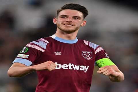 Arsenal submit record £105m Declan Rice transfer bid as Arteta looks to blow Man City out of the..