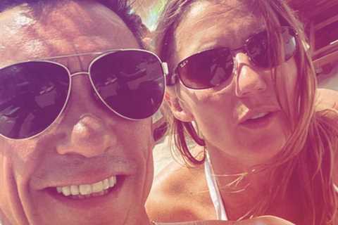 Frankie Dettori poses with wife Catherine on holiday as row erupts after he loses appeal against..