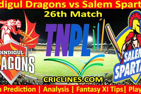 Today Match Prediction-DID vs SS-TNPL T20 2023-26th Match-Who Will Win