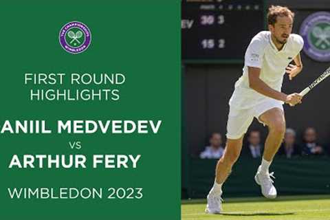 Daniil Medvedev vs Arthur Fery | First Round Highlights | Wimbledon 2023