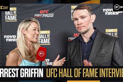 Forrest Griffin on the evolution of MMA & the rise of the UFC  UFC Hall of Fame Red Carpet..