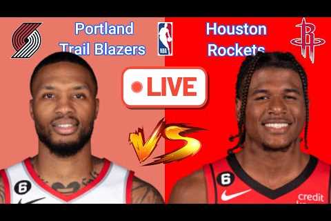 Portland TrailBlazers vs Houston ROckets  NBA Live Play by Play  Scoreboard / Interga