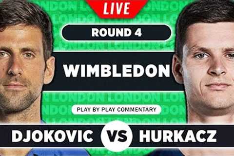 DJOKOVIC vs HURKACZ | Wimbledon 2023 | LIVE Tennis Play-by-Play Stream