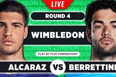 ALCARAZ vs BERRETTINI | Wimbledon 2023 | LIVE Tennis Play-by-Play Stream