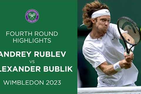 Andrey Rublev vs Alexander Bublik | Fourth Round Highlights | Wimbledon 2023