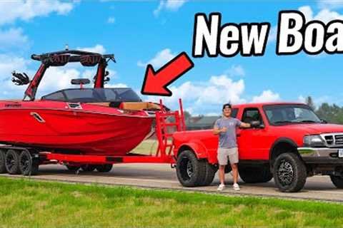 Dually Ford Ranger Tows my New Wake Boat! (10,000 LBS)