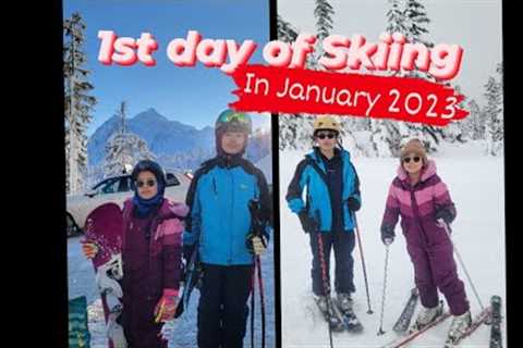 1st day of Skiing in January 2023 | have fun with snow | compilation videos