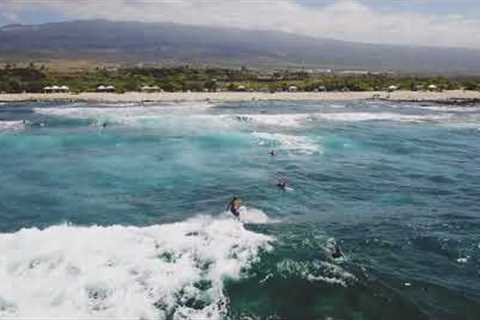 Surfing Pine Trees near Kona, Hawaii