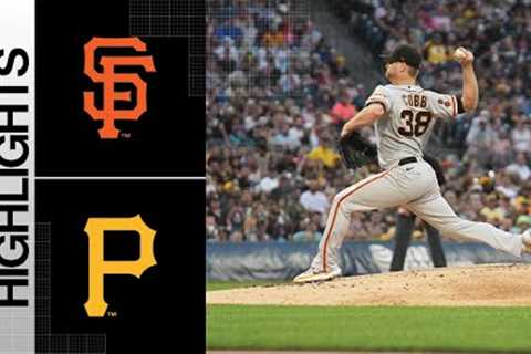 Giants vs. Pirates Game Highlights (7/15/23) | MLB Highlights