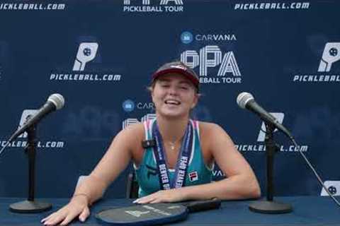 Anna Leigh Waters - Women's Singles Gold Medal Interview