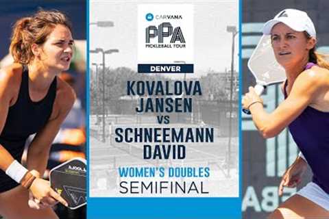 Kovalova/Jansen vs Schneemann/David in the Semis at Denver Open