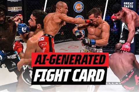 The Power of AI! 🤖 | An AI-Generated Fight Card 👊💥  |  Bellator MMA