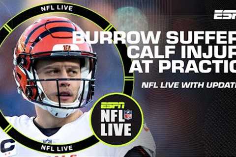 🚨 Joe Burrow carted off Bengals' practice field today 🚨 | NFL Live