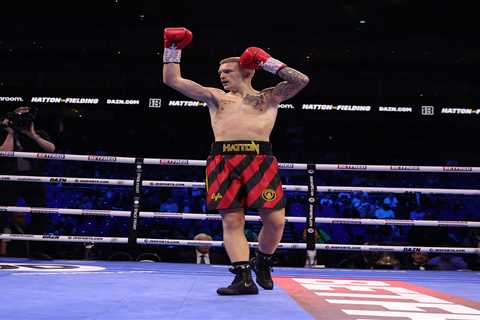 Ricky Hatton’s son Campbell scores quickest win of career in just 1min 29secs of first round with..