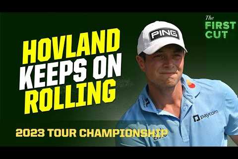 Viktor Hovland and Collin Morikawa Share 36-Hole Lead - 2023 Tour Championship | First Cut Podcast