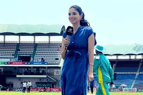 Asia Cup presenter Zainab Abbas stuns fans with stylish on-pitch outfits