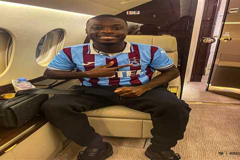 Nicolas Pepe departs Arsenal after posing in Trabzonspor kit on private plane