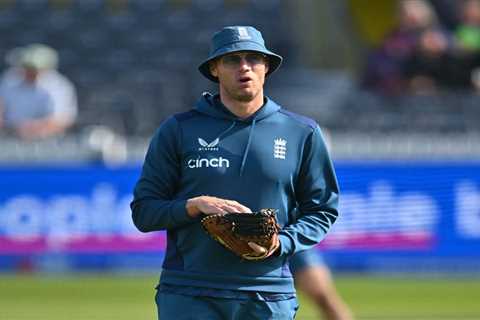 Freddie Flintoff smiles on his last day with England cricket team after mentoring mates