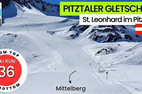 AT I Pitztaler Gletscher / ski run 36 - Mittelberg, from top to bottom