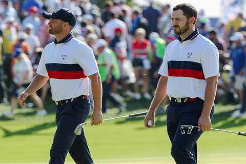 Savage Team Europe fans wave caps at Patrick Cantlay & serenade USA star with brutal chant over ..