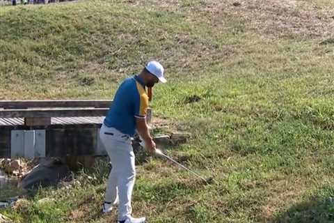 Watch ‘shot of the Ryder Cup’ as Team Europe ace Jon Rahm finds green despite standing in STREAM..