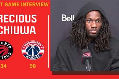 Precious Achiuwa Postgame Interview - Raptors vs Wizards | 2023-24 NBA Preseason