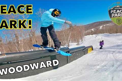 Is THIS the BEST TERRAIN PARK in the WORLD!? (Woodward Peace Park, Killington VT 2022)