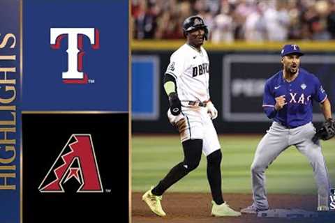 Rangers vs. D-backs World Series Game 3 Highlights (10/30/23) | MLB Highlights