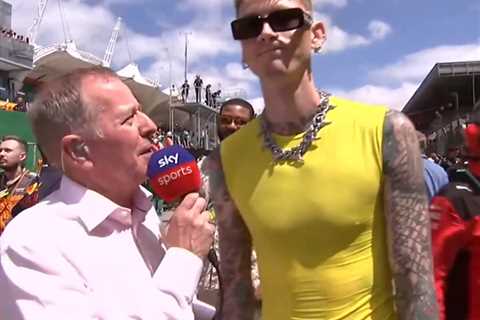 Machine Gun Kelly Storms Off from Awkward Interview at Brazilian Grand Prix