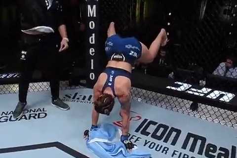 Fans Fear UFC Turning into OnlyFans as Ailin Perez Twerks in Front of Commentators After Big Win