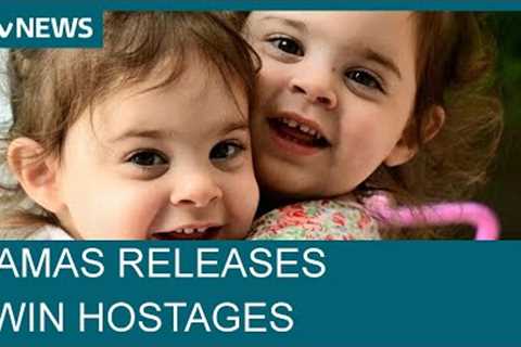 Gaza ceasefire extended by two days as three-year-old twins among 11 Hamas hostages freed | ITV News