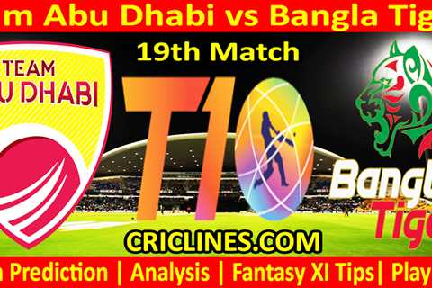 Today Match Prediction-TAD vs BTS-Dream11-Abu Dhabi T10 League-2023-19th Match-Who Will Win