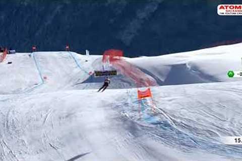 Mikaela Shiffrin 🇺🇸 - St  Moritz women''s downhill - the winning run, Dec 9, 2023 #sheskis @atomic