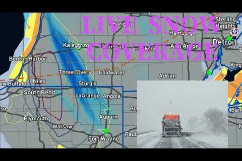 LIVE SNOW COVERAGE - Lake-Effect snow Indiana/Michigan