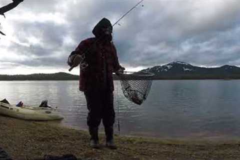 Good Fishing on a Cold Day at Lake Davis (Plumas Co.)