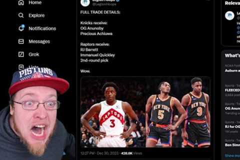 TORONTO RAPTORS NEW YORK KNICKS BLOCKBUSTER TRADE!