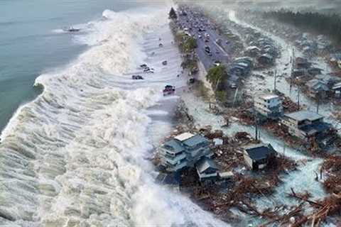 Strongest earthquake in 2024! Tsunami waves hit the coast of Japan!