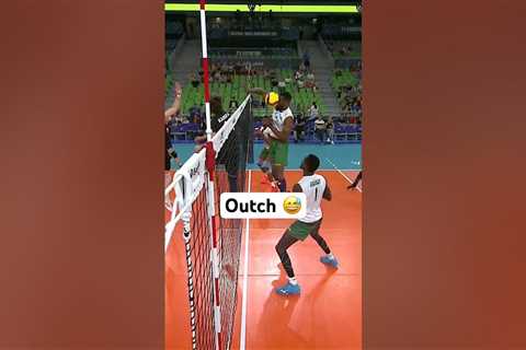 RIGHT in the face  #volleyballworld