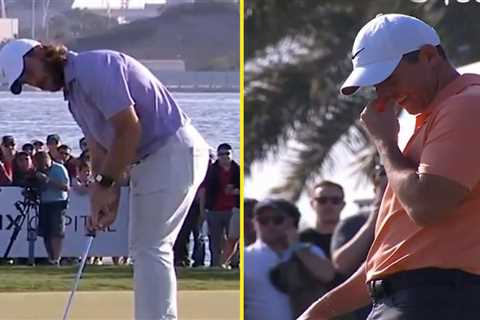 Tommy Fleetwood drains clutch birdie to win Dubai Invitational as Rory McIlroy chokes on 18