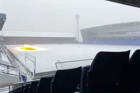 Ex-Premier League Club's Match Postponed Due to Snow at Coldest UK Ground