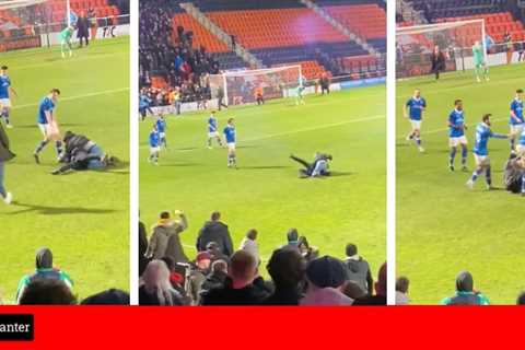 Wealdstone fan pins down and punches steward after late equaliser against Barnet