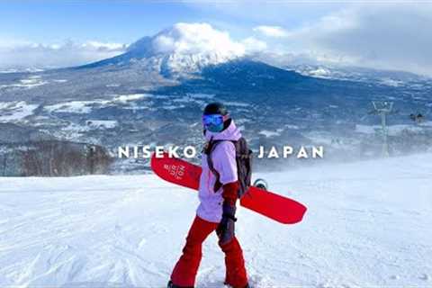 snowboarding at niseko village japan 2024