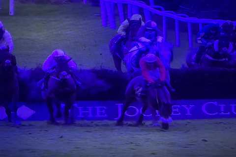 Shocking Moment Jockey Trapped Under Horse After Brutal Fall