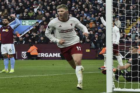 Rasmus Hojlund on the Verge of Making History after Aston Villa Goal as £72m Man Utd Striker..