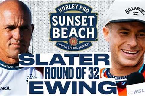 Kelly Slater vs Ethan Ewing | Hurley Pro Sunset Beach 2024 - Round of 32